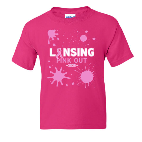 Lansing Pink Out - DryBlend® Youth T-Shirt Thumbnail